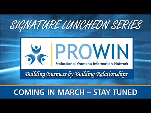 ProWIN MARCH Signature Luncheon: "From Caos To Clarity" with Dr. Candace Holmes, D.C.