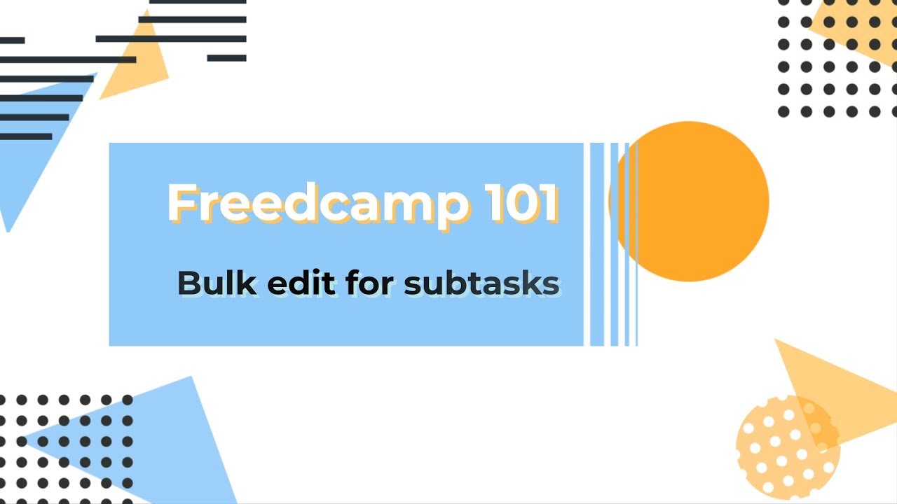 Bulk move tasks & subtasks