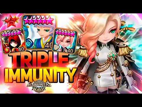 INFINITE IMMUNITY with Velajuel, Woosa and Illianna - Summoners War
