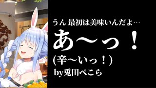 流行りのバズり飯を体を張って調査するぺこちゃん【ホロライブ切り抜き/兎田ぺこら】