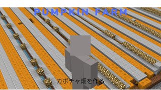 hypixel skyblock 5 making a pumpkin farm カボチャ畑を作る