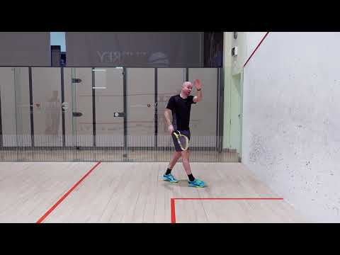 Squash tips:  Backhand return of serve - Return of serve after sidewall
