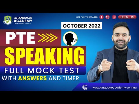 PTE Speaking | Full Mock Test with Answers | October 2022 | LA Language academy PTE NAATI & IELTS