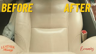 So reinigen und pflegen Sie weiße Lederautositze mit Leather Honey Cleaner und Conditioner