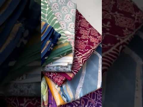 Chanderi Silk Saree Jaipuri Print