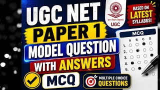 UGC NET important MCQS with answers | Model question with answers
