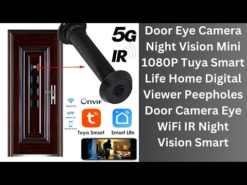 Door Eye Camera Night Vision - Mini 1080P Tuya Smart Life Home Digital Viewer Peepholes Door Camera
