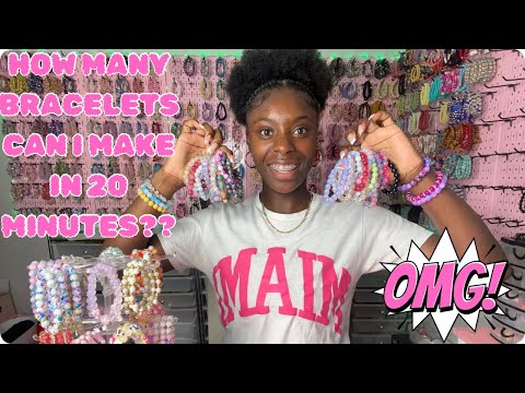 HOW MANY BRACELETS CAN I MAKE IN 20 MINUTES?😱