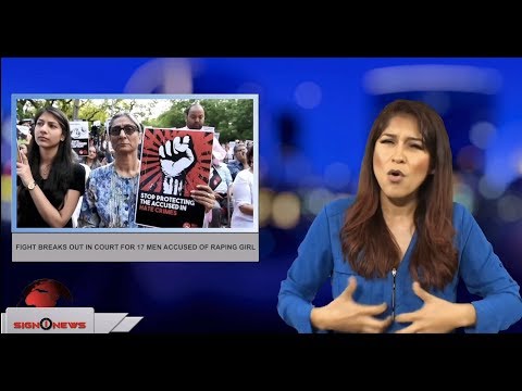 Fight breaks out in court for 17 men accused of raping girl (ASL - 7.18.18)