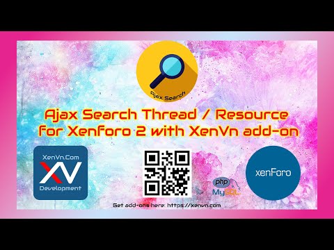 Ajax Search Thread / Resource With Cache for Xenforo 2 with XenVn add-on