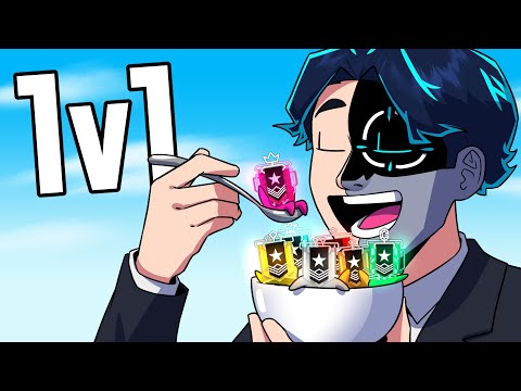 SPOIT 1V1 VS EVERY RANK IN RAINBOW SIX SIEGE (INSANE)