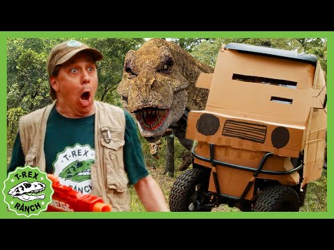 Box Fort GIANT T-Rex Challenge! | T-Rex Ranch Dinosaur Videos for Kids