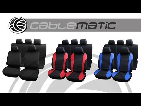 Car seat covers in red. Universal protective covers for 5 car seats -  Cablematic