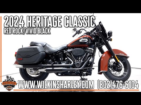 2024 Harley-Davidson FLHCS Softail Heritage Classic 114 in Red Rock / Vivid Black with Black Trim