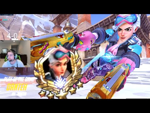 Danteh Top 11 DPS Tracer - 38 elims! POTG! [ Overwatch Season 28 Top 500 ]
