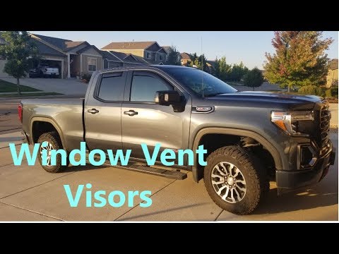 2019 Sierra AT4 EGR Window Vent Visor Install
