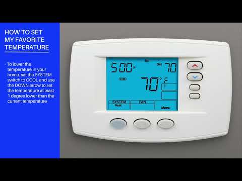 White-Rodgers Blue Series- 1F95-0671- 6-inch - How Do I Set My Favorite Temperature on My Thermostat