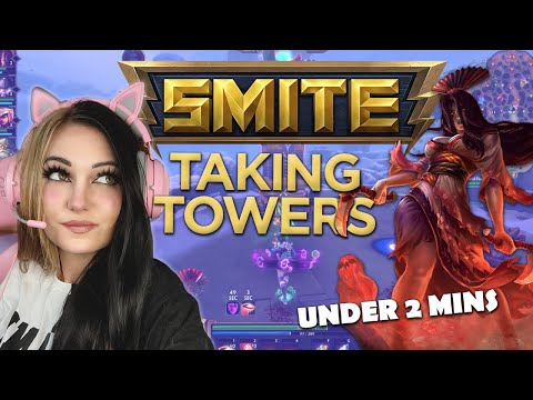 Taking a Tower in Under 2 Minutes & Memeing | Smite | Izanami ADC Early Game