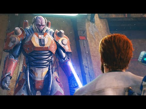 Cal Kestis meets Rayvis for the first time in Star Wars Jedi: Survivor (4K)