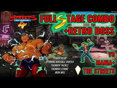 Streets of Rage 4/ V8/ Mania+/ Max/ The Streets Full Stage Combo + Retro Boss (210k)!