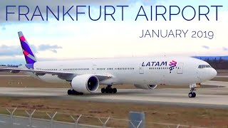 Frankfurt Airport January 2019 incl. LATAM B777-300 new colors