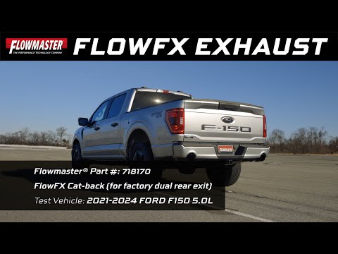 FlowFX Cat-back Dual Tailpipe Exhaust for 2021-2024 Ford F-150 Trucks (718170) 5.0l