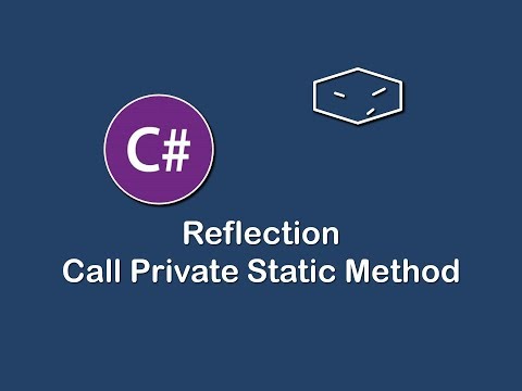 call private static method using reflection in c