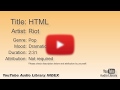HTML Riot Pop Dramatic YouTube Audio Library BGM