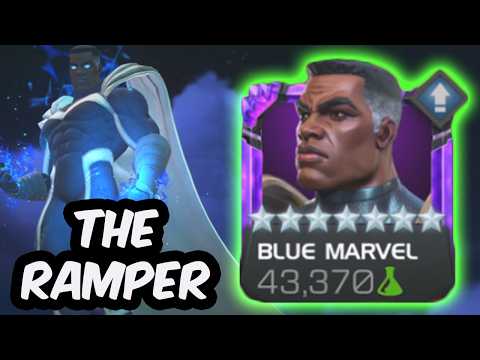 7 Star Blue Marvel Rank 4 Gameplay - SLIGHTLY BEYOND RHINO TIER?!? - Marvel Contest of Champions