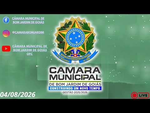 AO VIVO | 2° SESSÃO ORDINARIA DO MES DE AGOSTO - 04/08/2026