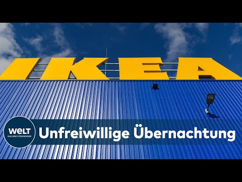EINGESCHNEIT: Mitarbeiter und Kunden verbringen wegen eines Schneesturms eine Nacht im Ikea