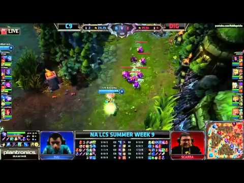 Cloud 9 vs Team Dignitas (LCS 2013 NA Summer Split W9 D2)