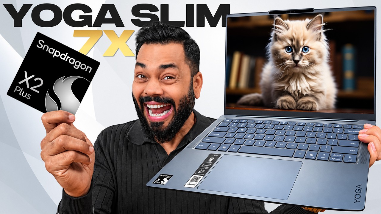 Lenovo Yoga Slim 7x Review ft. Snapdragon X2 Plus ⚡️ Performance, Battery, AI & More