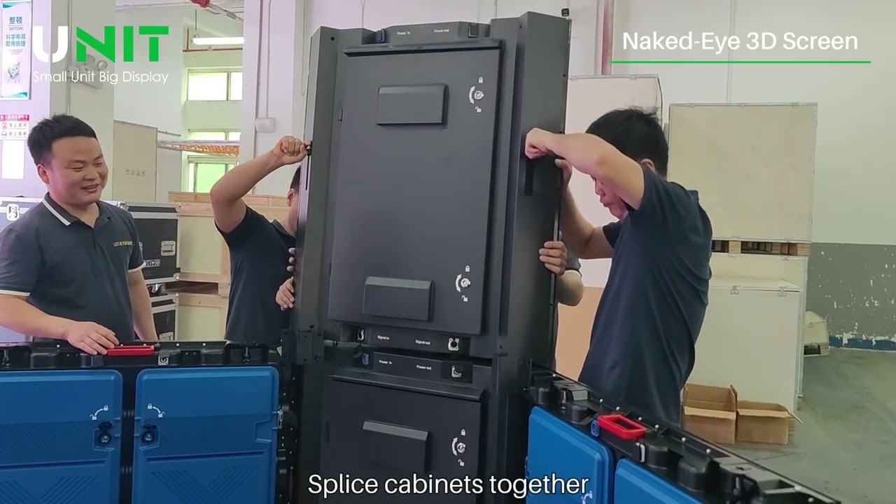 How to assemble a naked-eve 3D screen using MA960 and curved iron cabinets?#ledpanelrepair#ledscreen