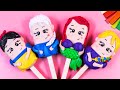 Disney Princess Ice Cream With Clay 🤡 Elsa, Ariel, Snow white, Rapunzel 🤡 Polymer Clay Tutorial