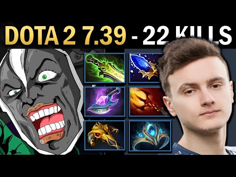 Rubick Gameplay Miracle with 22 Kills and Dagon - Dota 7.39