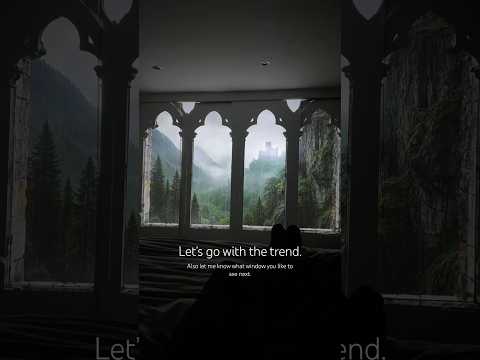 Let’s go with the trend. Thank you all for visiting my channel! #projector #medieval #rain