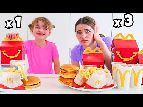 EATING 3x LITTLE SISTER'S DIET (5 Years Old ) for 24hrs w/Norris Nuts