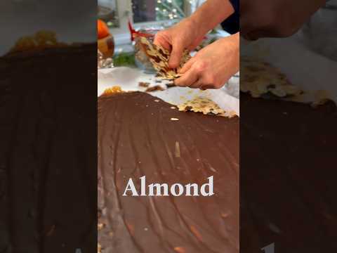 Almond Toffee with Dark Chocolate Elevate your holiday with this simple nutty toffee.Merry Christmas