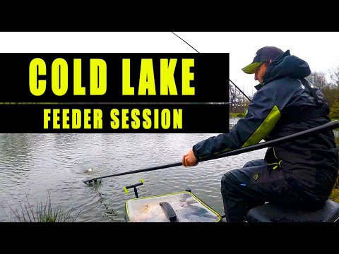 COLD LAKE Feeder Session - WINTER Match Feeder Fishing