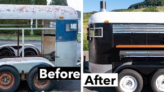 Start to Finish Sauna Trailer Build Progression