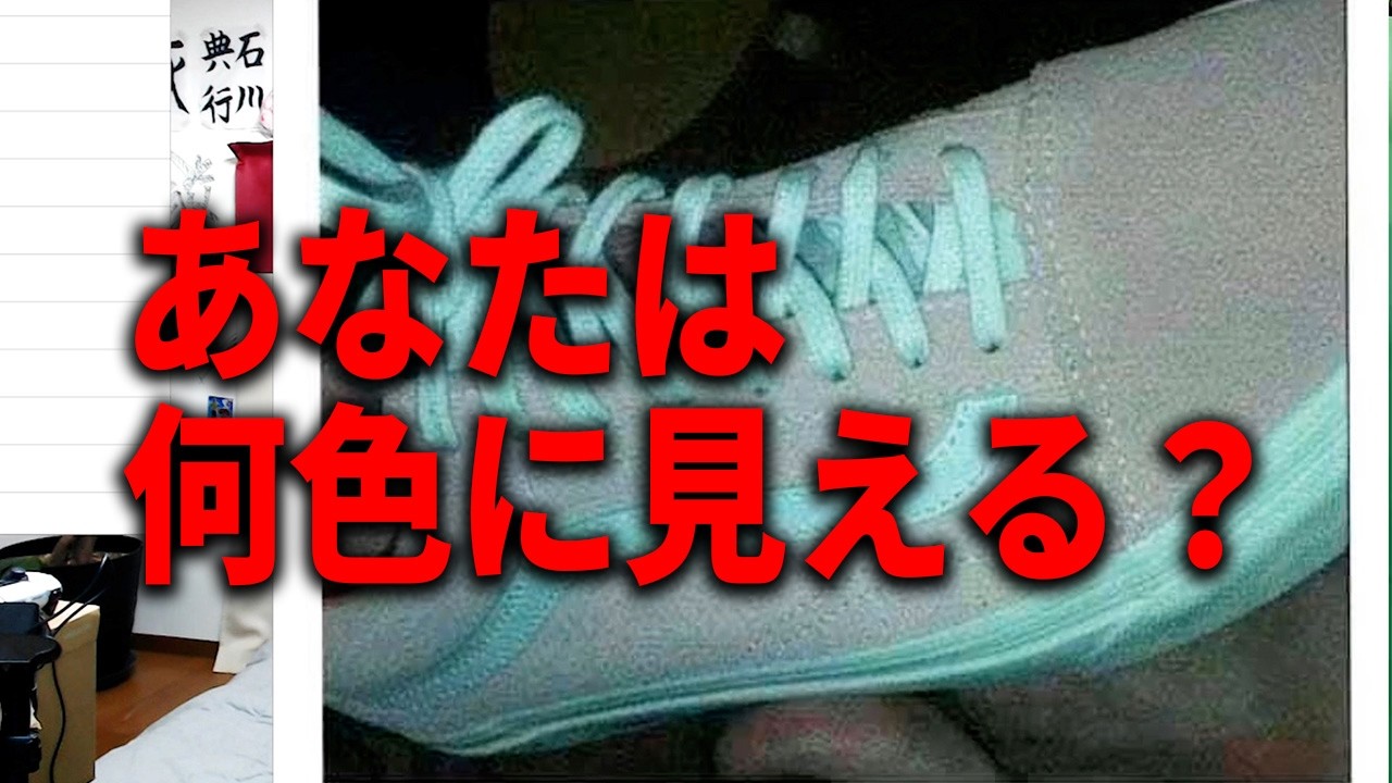 人によって見える色が変わる画像を見てみよう