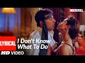 Lyrical I Don T Know What To Do Housefull Akshay Kumar Shabbir Kumar Sunidhi Chauhan