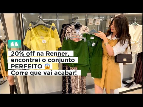 Renner fitting room with 20% off - ENDING SOON, HURRY!