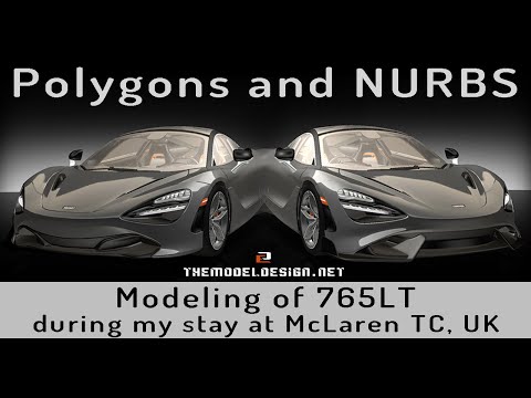 Automotive Subdivision Polygon Alias McLaren 765LT Bumper Splitter 1