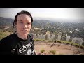 I'm At The Top of The HOLLYWOOD Sign - Our One Year Anniversary of Living in HOLLYWOOD   4K