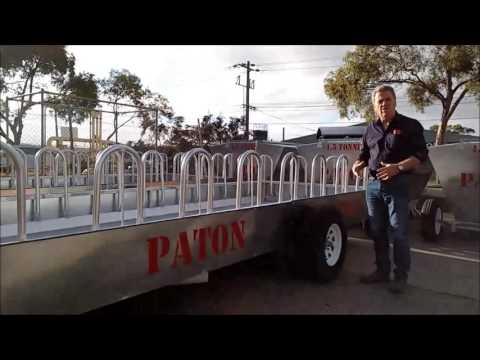 Overview of Paton’s 4.8m Cattle Mobile Feed Station