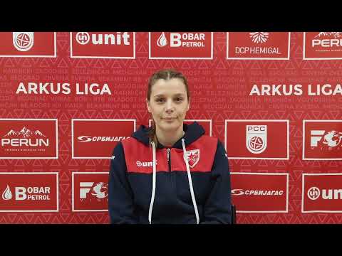 Najava 15. kola ARKUS lige (Ž) - igračica Crvene zvezde - Kostrešević Jelena