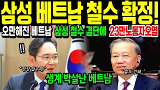 Download lagu 삼성 절대 못간다고 오만 떨던 베트남,삼성 철수 결단에 23만 노동자 생계 무너지고 오열 mp3