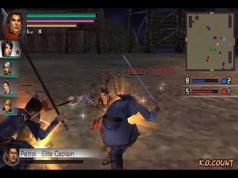 Dynasty Warriors Vol 2 PSP - Lu Bu Gameplay